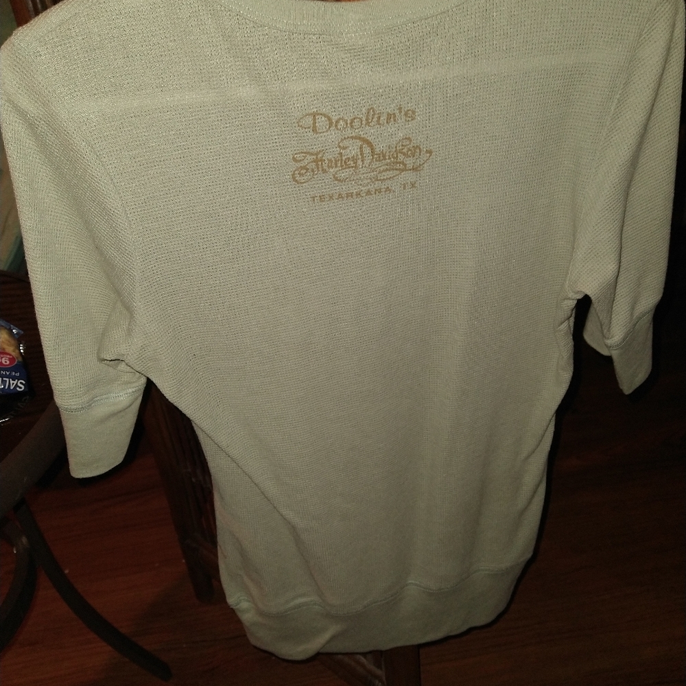 Harley davidson 3/4 sleeve shirt